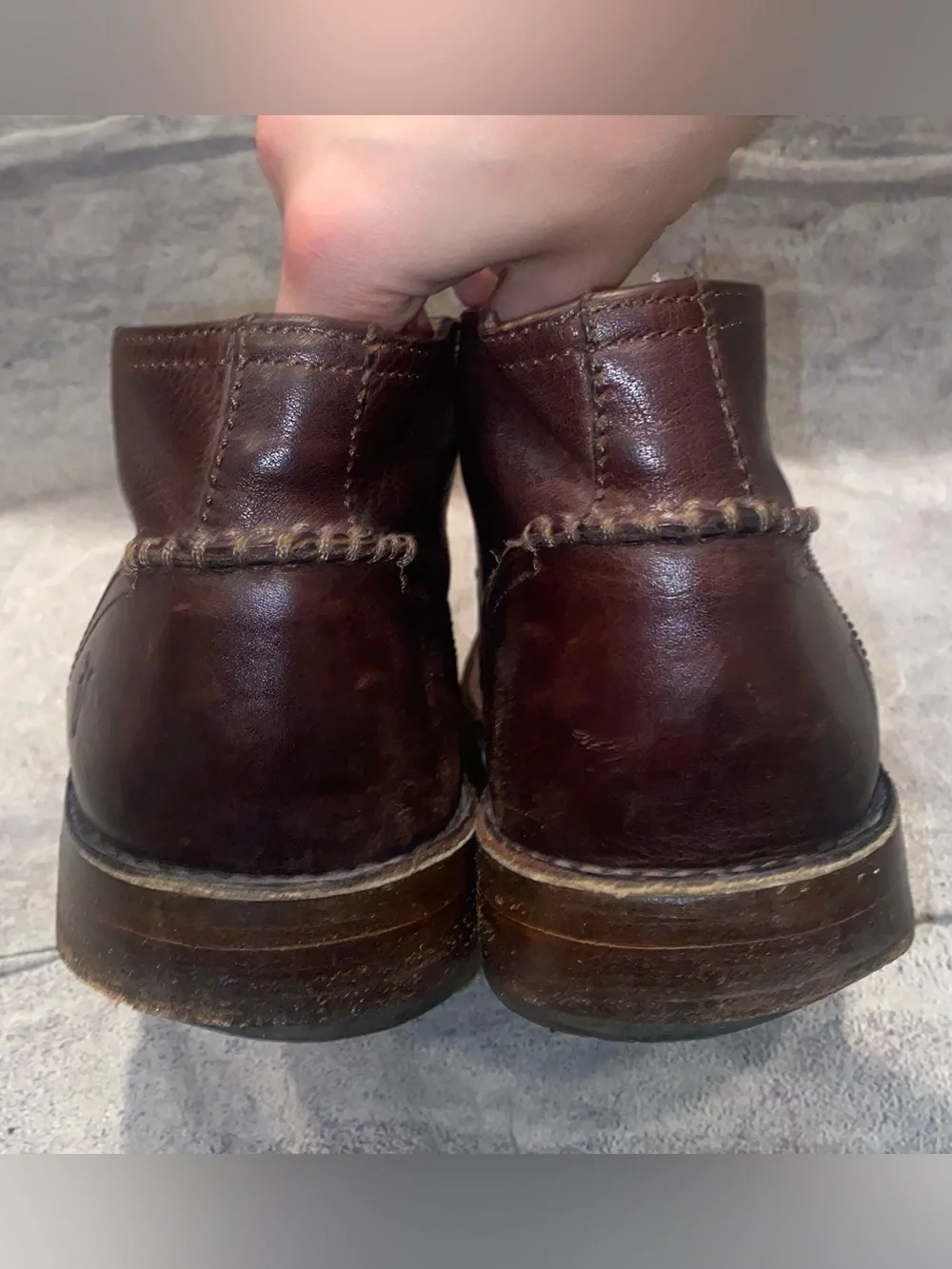 Frye Oliver Lace Up Waxy Leather Chukka Boots Casual Dress Work Office 11 Men’s